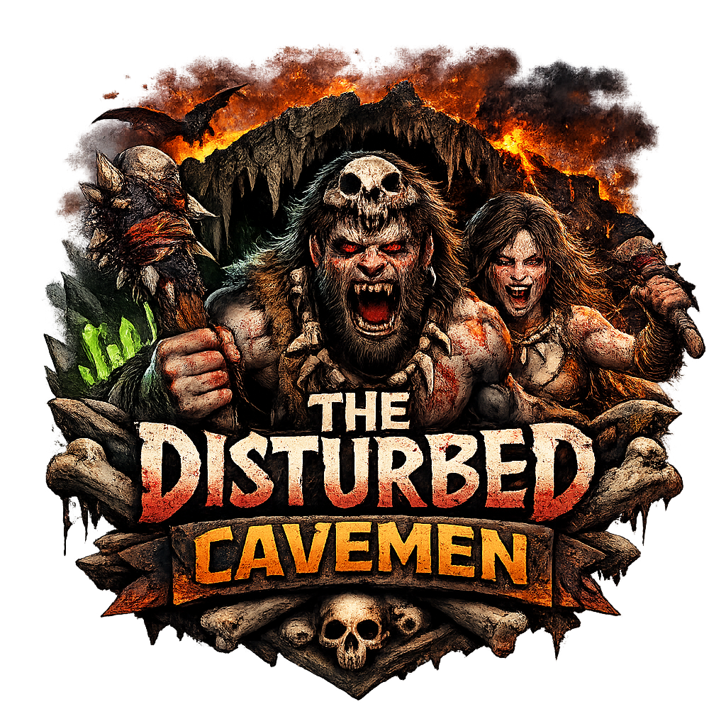 The Disturbed Cavemen Banner
